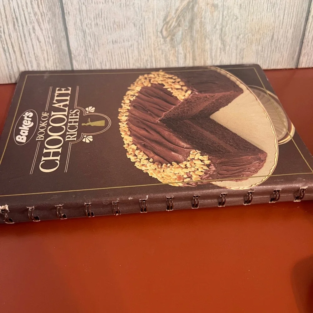 Baker's Book of Chocolate Riches Spiral Bound Cookbook Vintage Recipes‎